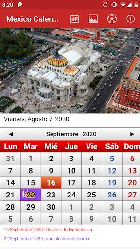 Mexico Calendario 2020 screenshot 2