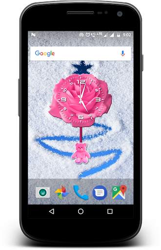 Rose Pendulum Clock Live wallp screenshot 12