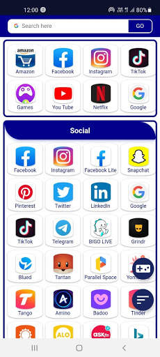 All social media and social network in one app screenshot 1