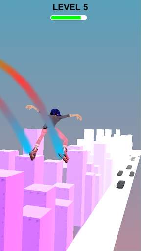 Lady Sky Run Surfer - 3D Running Game screenshot 5