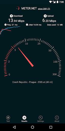 Internet speed test by Meter.n screenshot 2