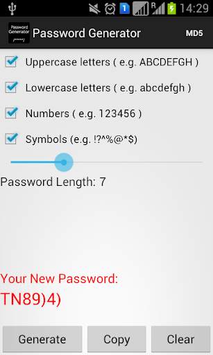 Password Generator screenshot 1