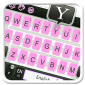 Pink Message Keyboard icon
