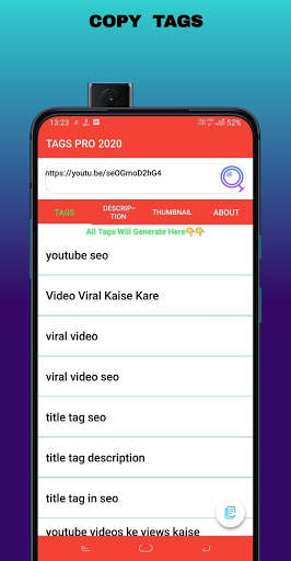 Tags Pro  -  Video Tags & Thumbnail screenshot 2