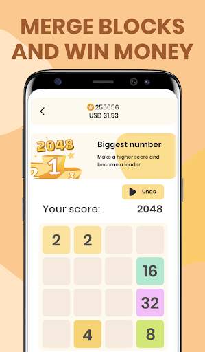 2048 - Solve and earn money! स्क्रीनशॉट 1