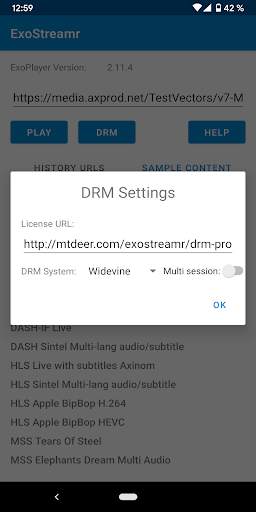 ExoStreamr - ExoPlayer Stream screenshot 4