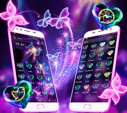 Neon ButterFly Launcher Theme screenshot 2