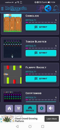 Rollercoin: Earn Free Bitcoin Ehereum Dogecoin screenshot 4