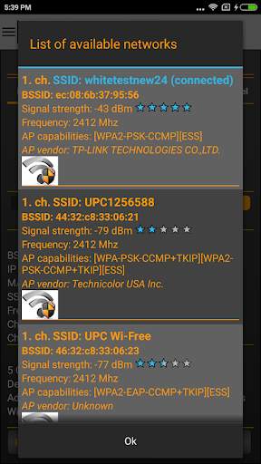 WiFi Analyzer Classic screenshot 5