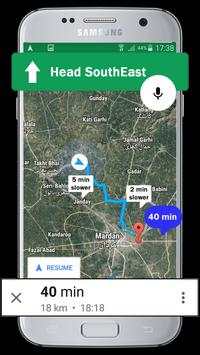 Gps Route Finder, Navigation & Maps 2018 скриншот 3
