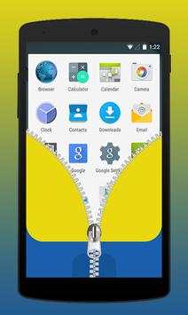Funny Minion Zipper Screenlock screenshot 3