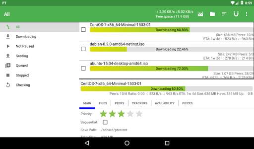 PTorrent Pro - torrent application screenshot 6