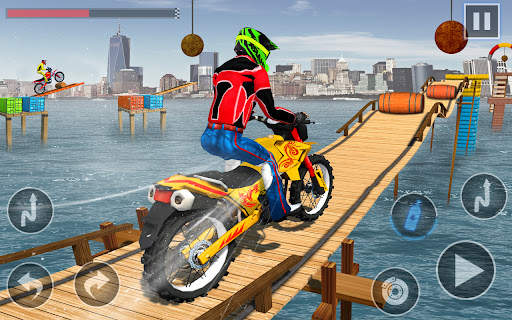 Superhero Bike Stunt Games 3D screenshot 4