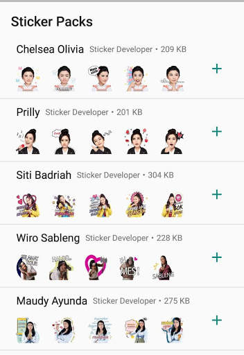 Kumpulan Sticker Artis Cute Cool for WAStickerApps screenshot 4