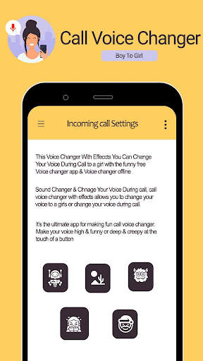 Call Voice Changer Boy to Girl screenshot 7