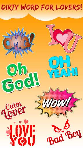 Dirty Word Emoji Sticker Keyboard #2 screenshot 2