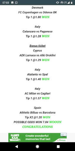 2  DAILY WIN ODDS screenshot 4