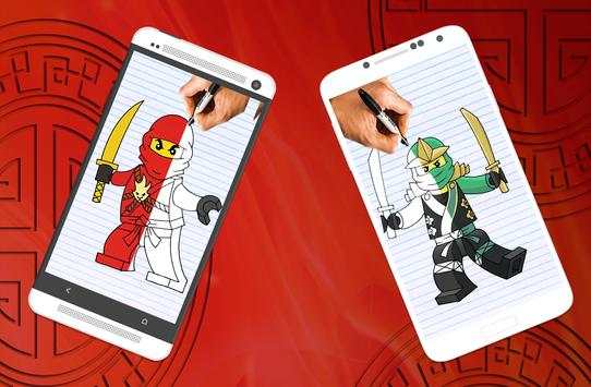 How to draw Lego Ninjago characters screenshot 3