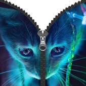Cat Zipper Lock Screen Prank