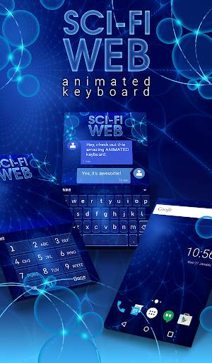 SCI-FI WEB Animated Keyboard   screenshot 1