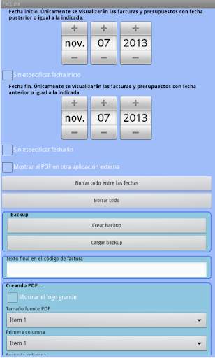 FactuYa Lite (Facturas PDF) screenshot 9