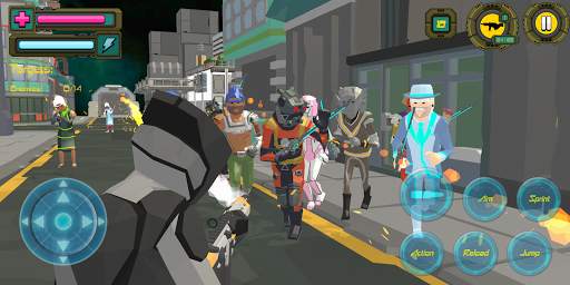 Polygon Cyber World 77: Crime Shooting Games screenshot 6