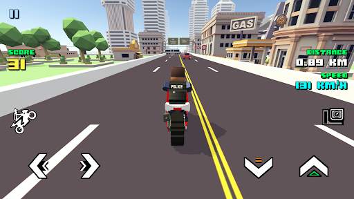Blocky Moto Racing - motory screenshot 1