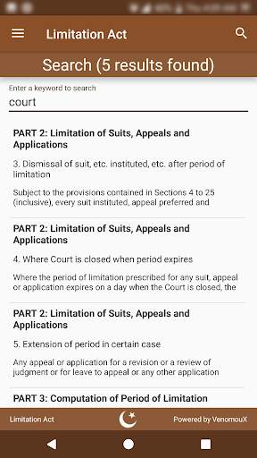 Limitation Act 1908 скриншот 7