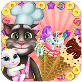 Talking Cat Cooking Ice Cream icon