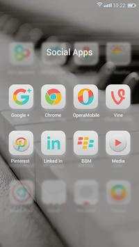 White Style GO Launcher Theme screenshot 4