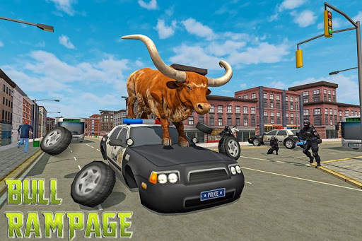 Wild Bull City Attack: Bull Simulator Games screenshot 6