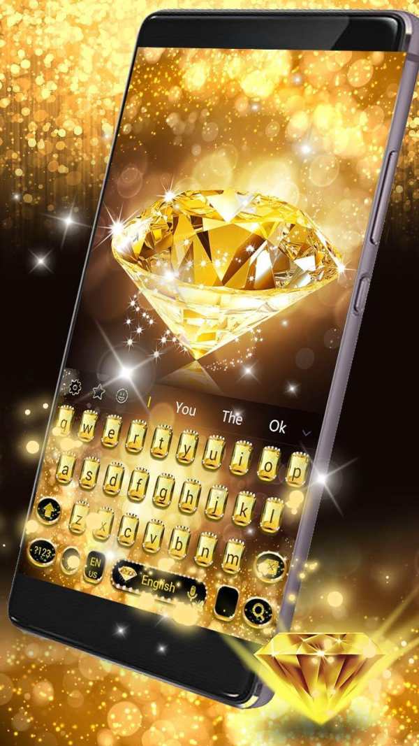 Gold Diamond Keyboard Theme screenshot 2