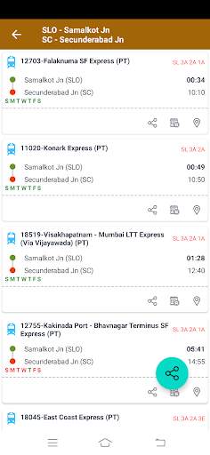 Indian Rail Offline Time Table screenshot 4