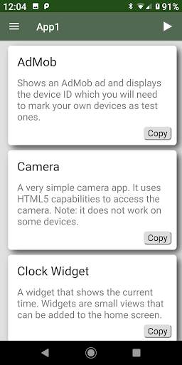 App Builder screenshot 2