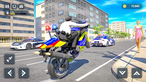 Police Bike Stunt Race Game screenshot 8