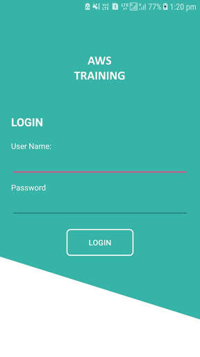 AWS Training App screenshot 1