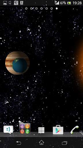 Galaxy Space 3D Live WallPaper screenshot 4