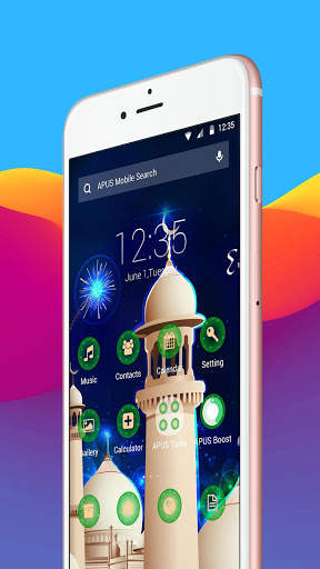 Mubarak-APUS Launcher theme скриншот 1