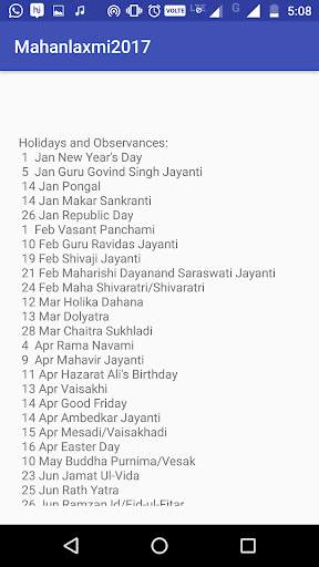 Mahalaxmi Calendar 2017 screenshot 4