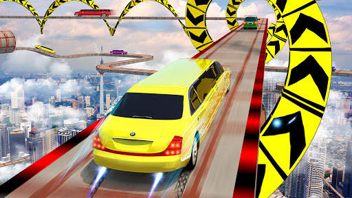 Fast Car Racing Stunt Master: Limo Downhill Action screenshot 1