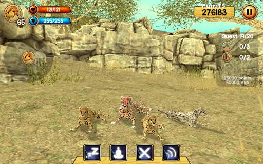 Wild Cheetah Sim 3D स्क्रीनशॉट 5