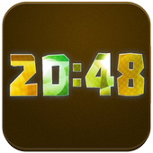 Animierte Digitaluhr Magic icon