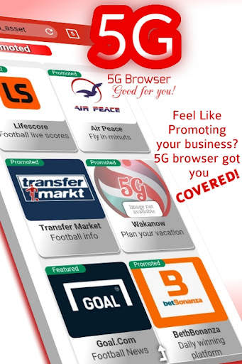 5G Browser, Fast Browser App screenshot 1