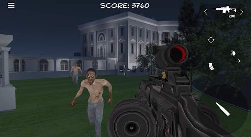 Zombie Attack Whitehouse screenshot 4