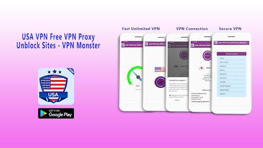 USA VPN Free VPN Proxy Unblock Sites - VPN Monster screenshot 1