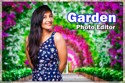 Garden photo frames : Cut paste editor screenshot 1