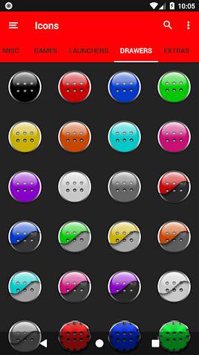Black and Red Icon Pack screenshot 7