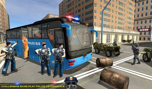 US Police Bus Transport Prison Break Survival Game screenshot 5