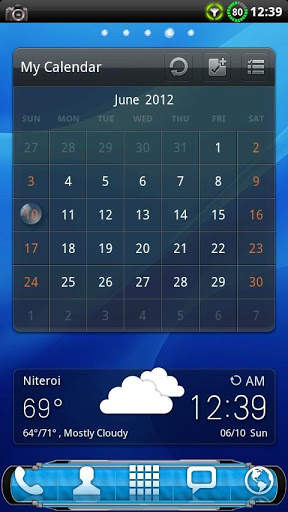 Cool Blue GO Launcher Theme screenshot 8