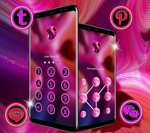 Pink Liquid Flow Launcher Theme screenshot 5
